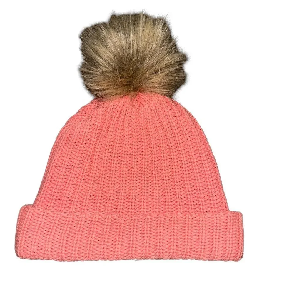 Adult Pink Love Your Melon Hat with Interchangeable Pom